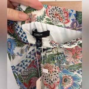 DREW Strapless Maxi Dress with Floral and Geometric Patterns